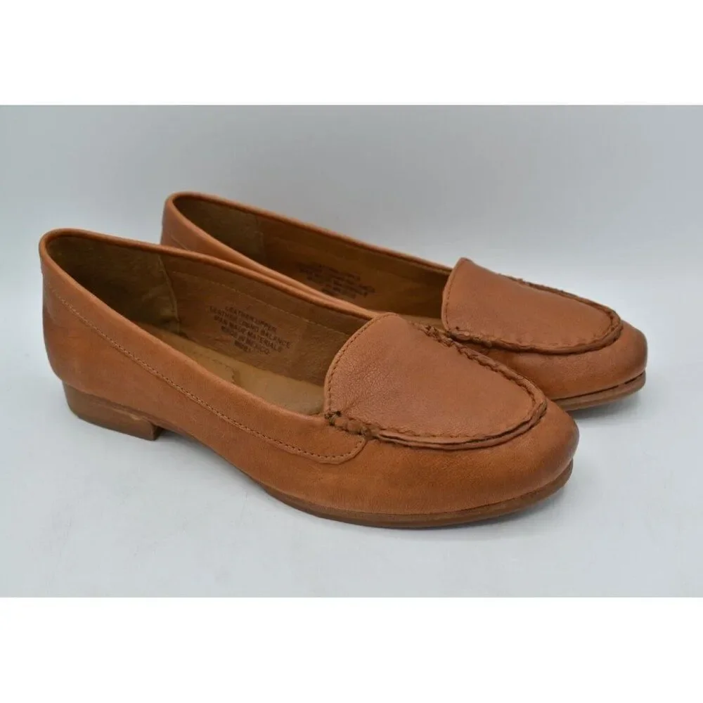 Sofft Womans Size 10‎ Kambray Luggage Leather Slip On Loafers Shoes
